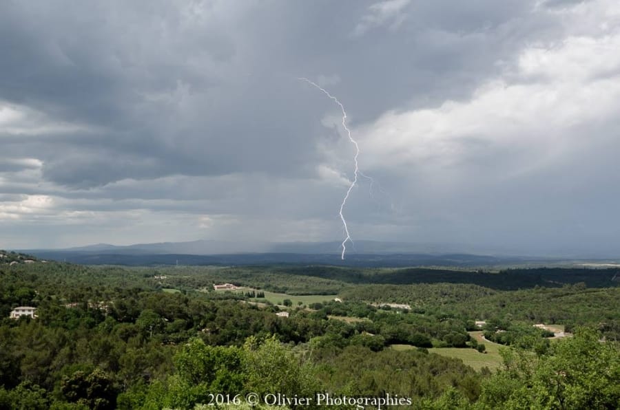 Orage dans le Var le 14 mai 2016