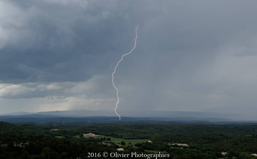 Orage dans le Var le 14 mai 2016