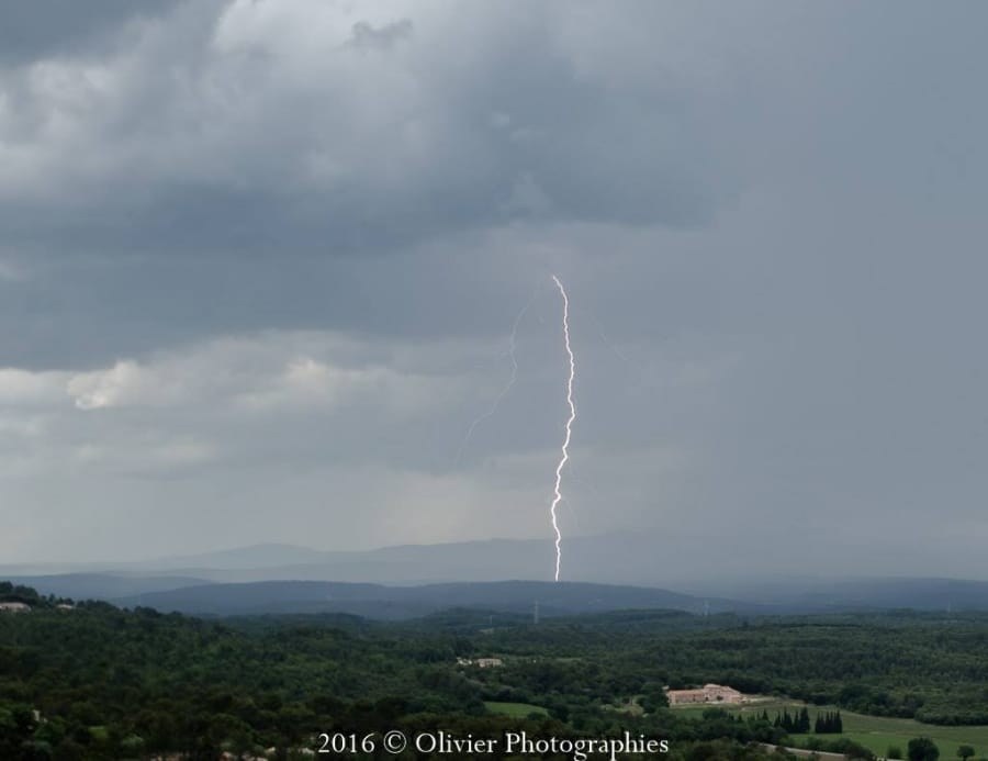 Orage dans le Var le 14 mai 2016