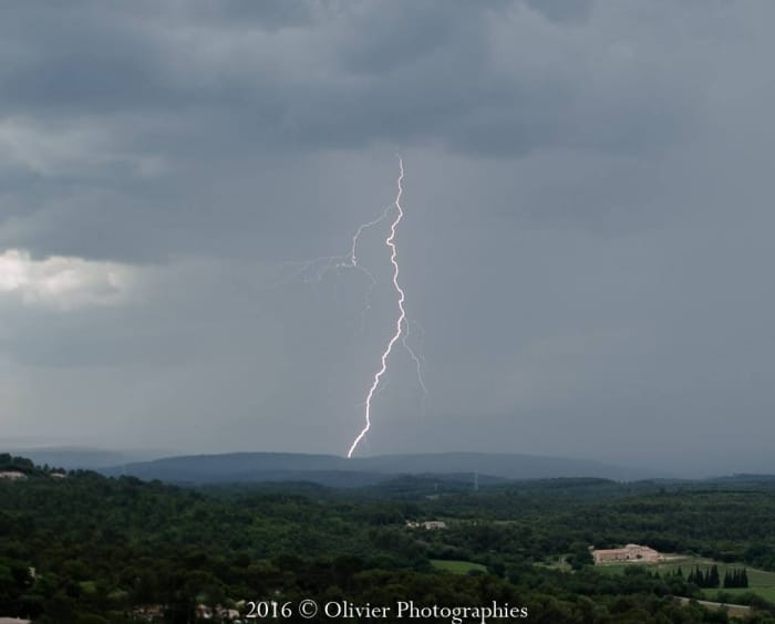 Orage dans le Var le 14 mai 2016