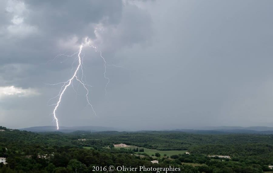 Orage dans le Var le 14 mai 2016