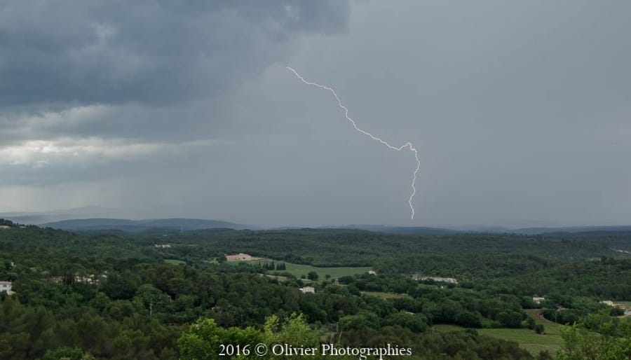 Orage dans le Var le 14 mai 2016