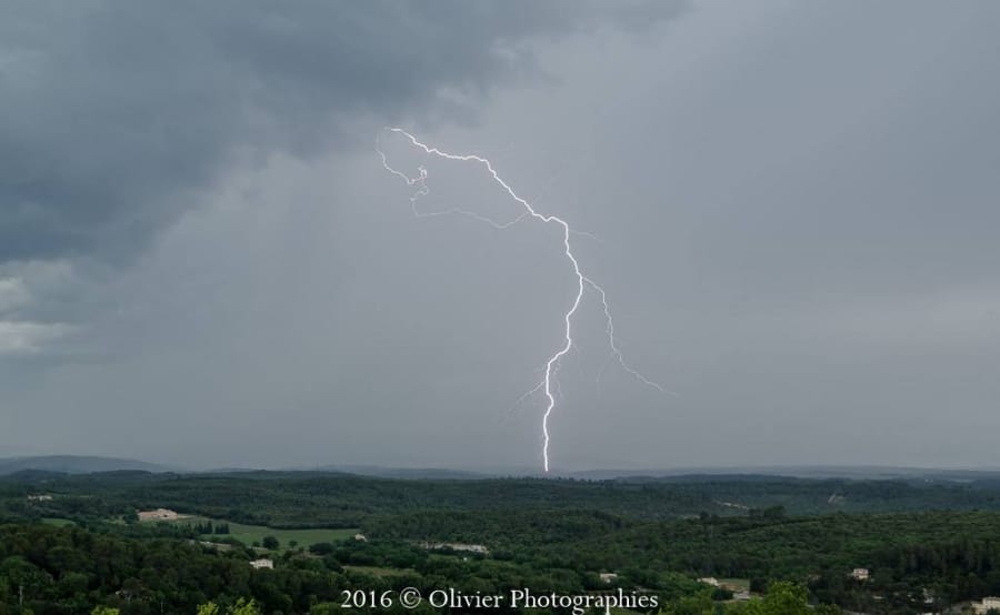 Orage dans le Var le 14 mai 2016