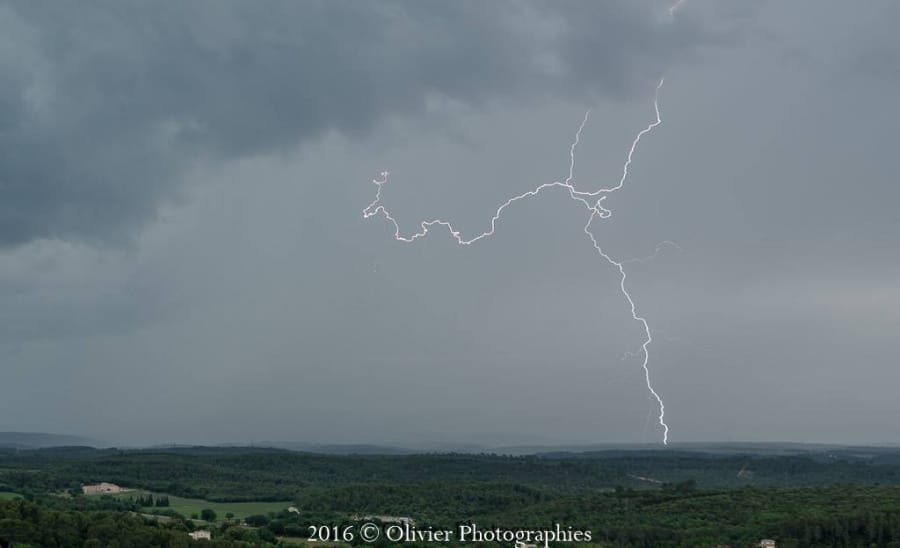 Orage dans le Var le 14 mai 2016