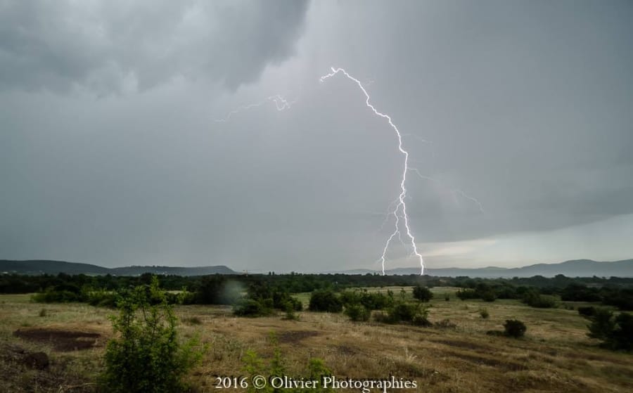 Orage dans le Var le 14 mai 2016