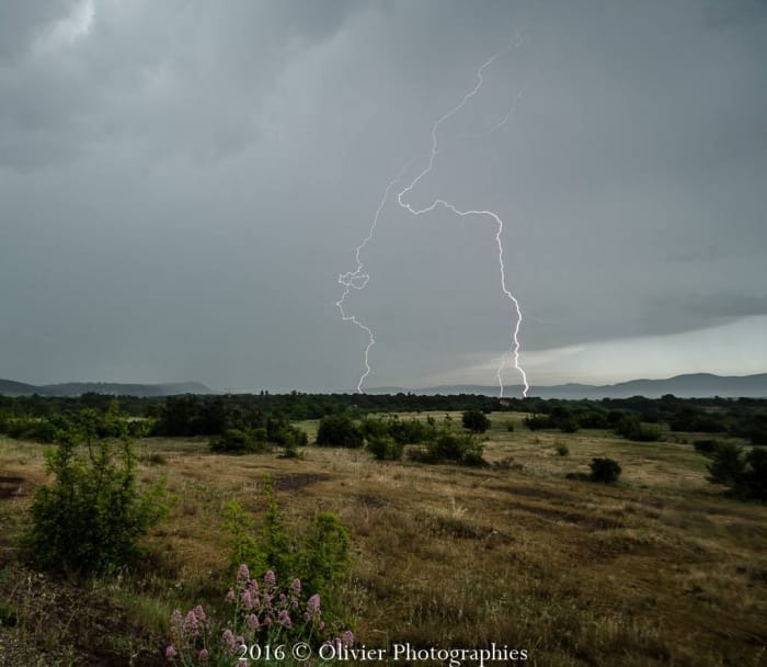 Orage dans le Var le 14 mai 2016