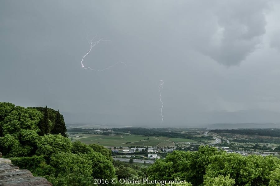 Orage dans le Var le 14 mai 2016