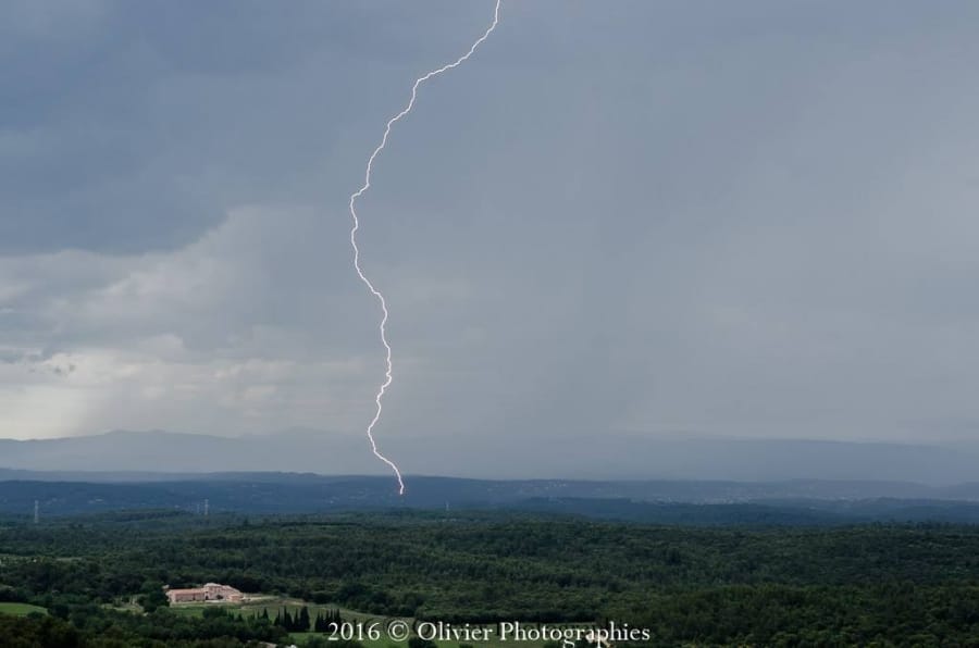 Orage dans le Var le 14 mai 2016