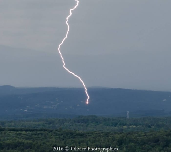 Orage dans le Var le 14 mai 2016