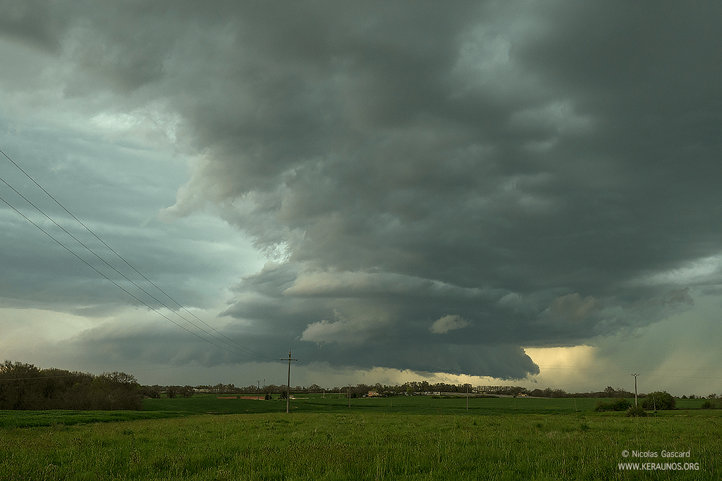 Orage en rotation entre Gers et Haute-Garonne le 18 avril