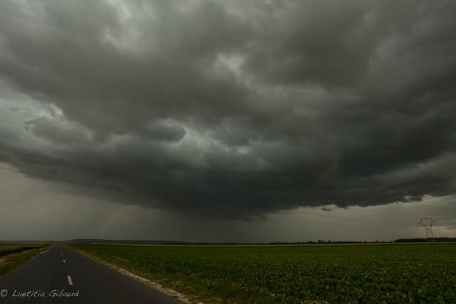 Orages dans la Marne le 9 juin 2014. (c) L. GIBAUD