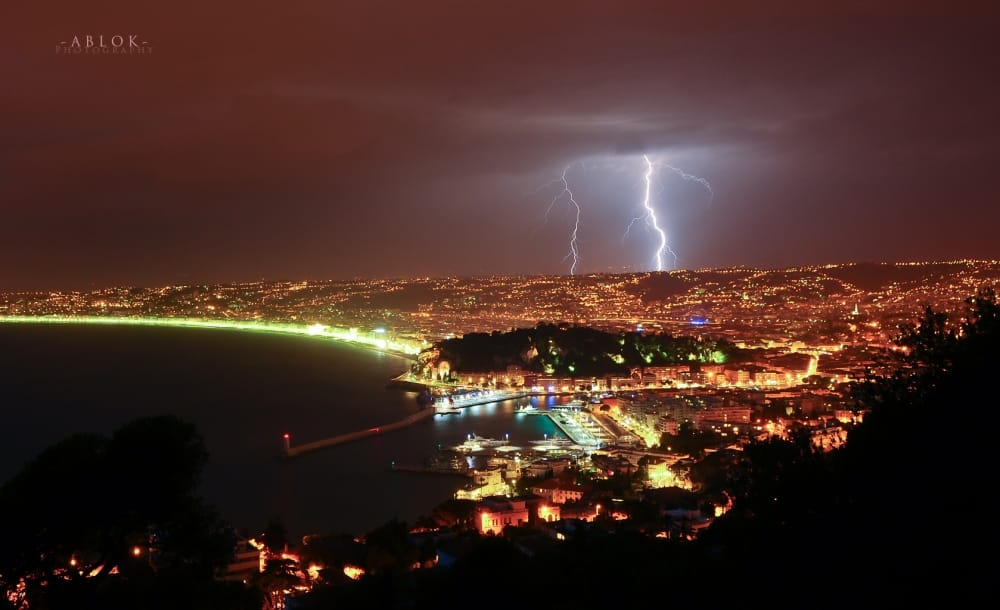 Orages à Nice du 12 au 15 juin 2015