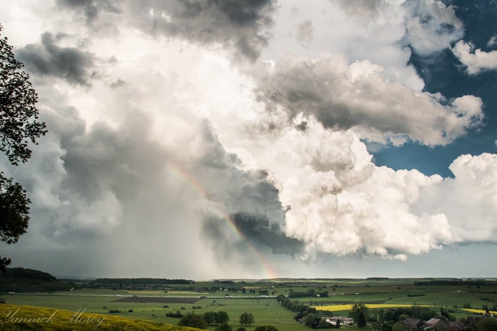 Supercellules et foudre entre Haute-Marne et Vosges le 13 mai 2015