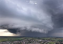 Spectaculaire arcus au nord de Caen ce 15 juin