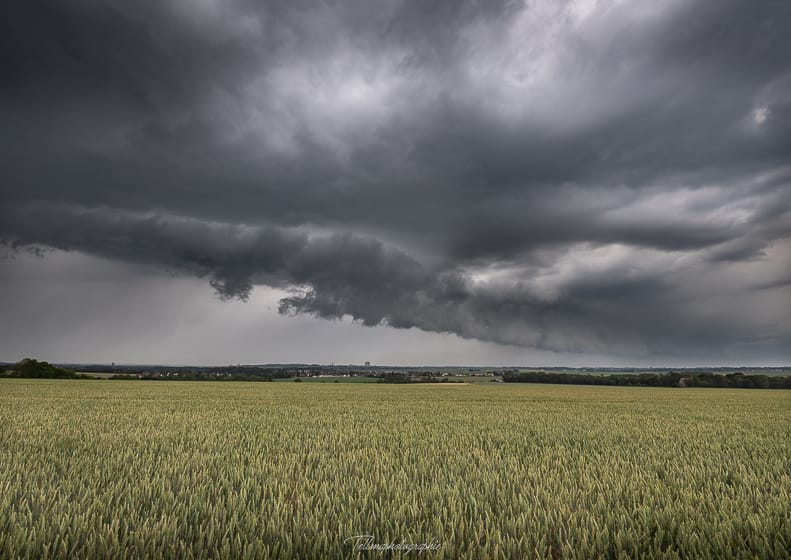 Arcus au-dessus de Caen dans le Calvados le 11 juin