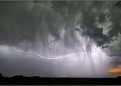 Orages et spiders en Indre-et-Loire le 3 juin