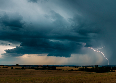 Orages violents, supercellules en Occitanie le 16 août 2022