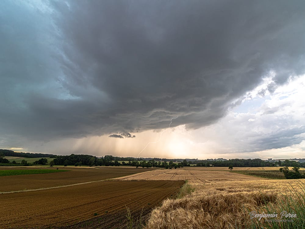 Orages en rotation en Lot-et-Garonne le 1er juin