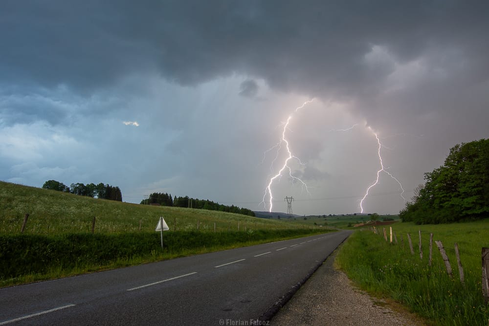 Orages dans le Doubs le soir du 5 juin