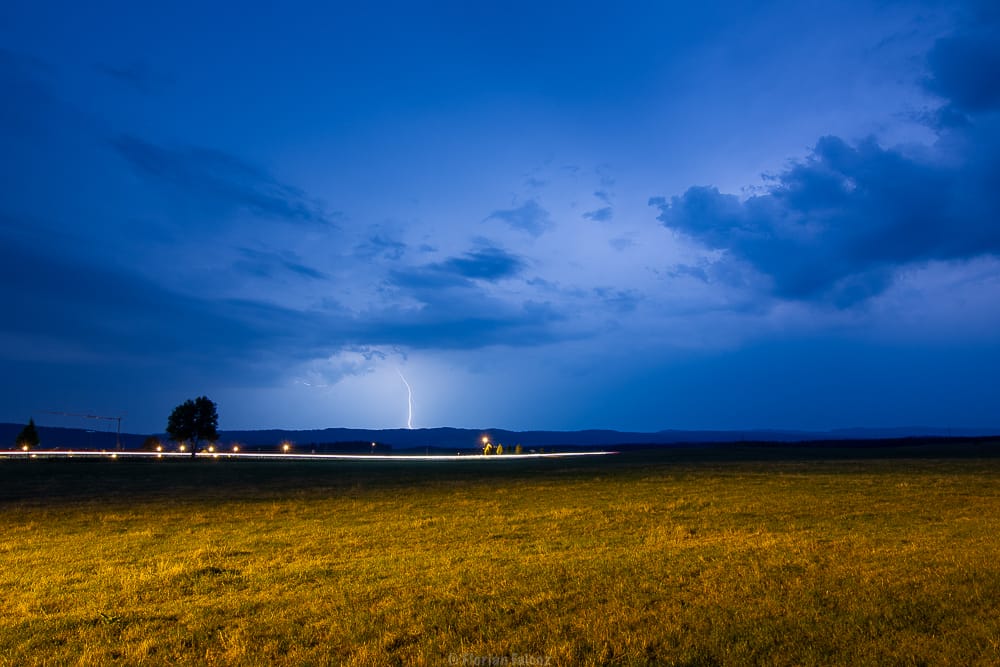 Orages nocturnes dans le Doubs le 26 juillet