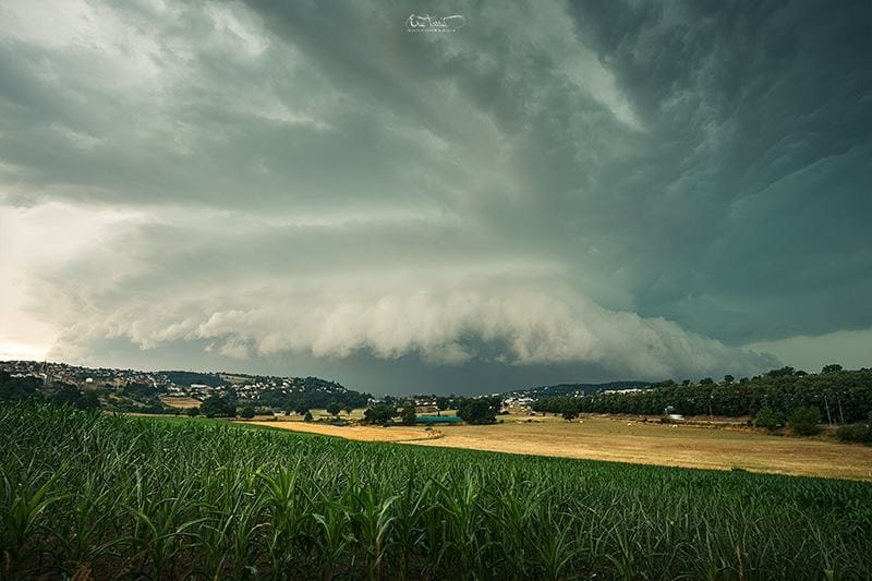 Orage fort dans le sud de la Loire le 18 juillet 2015