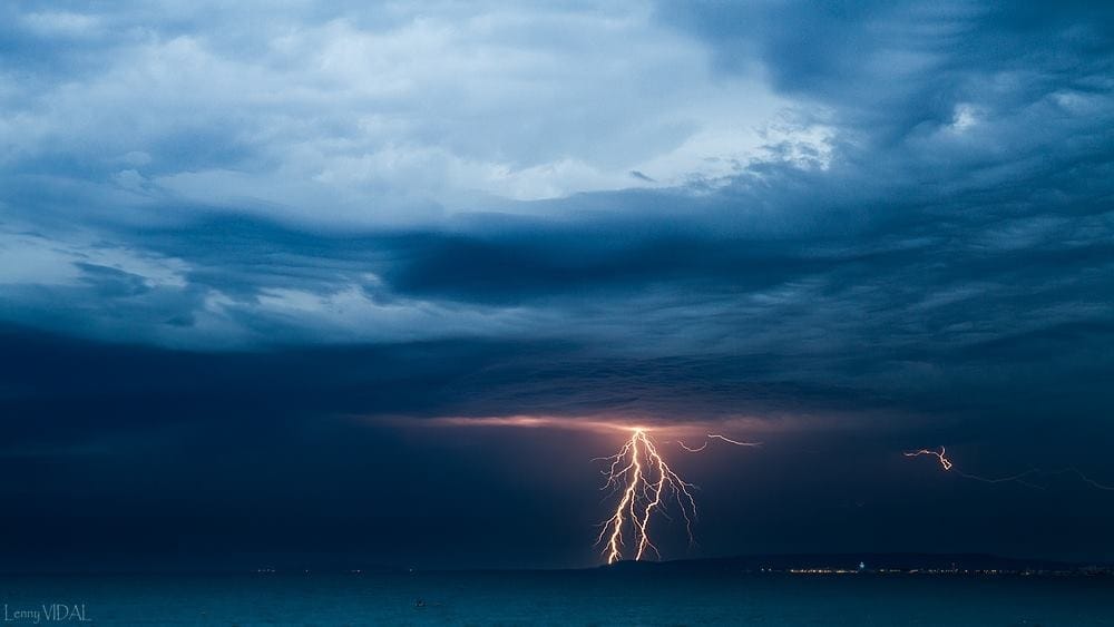 Foudre sur l'Hérault le soir du 31 juillet