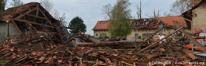 Tornade EF2 de Bailleul, le 20 octobre 2013. (c) KERAUNOS