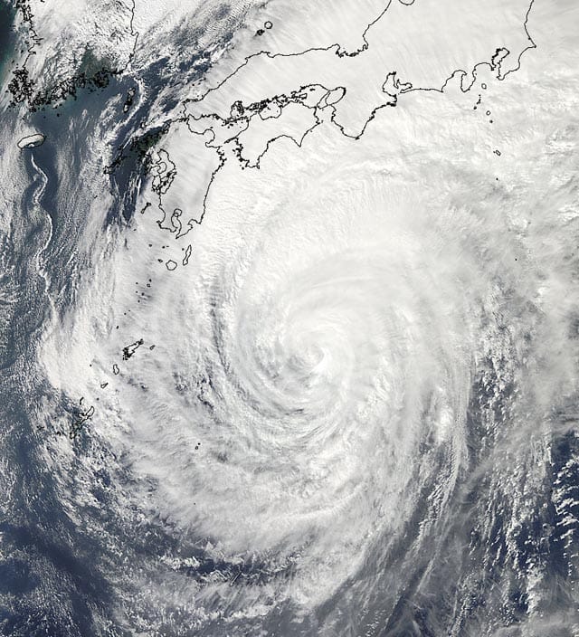 Image satellite du 15 octobre au matin