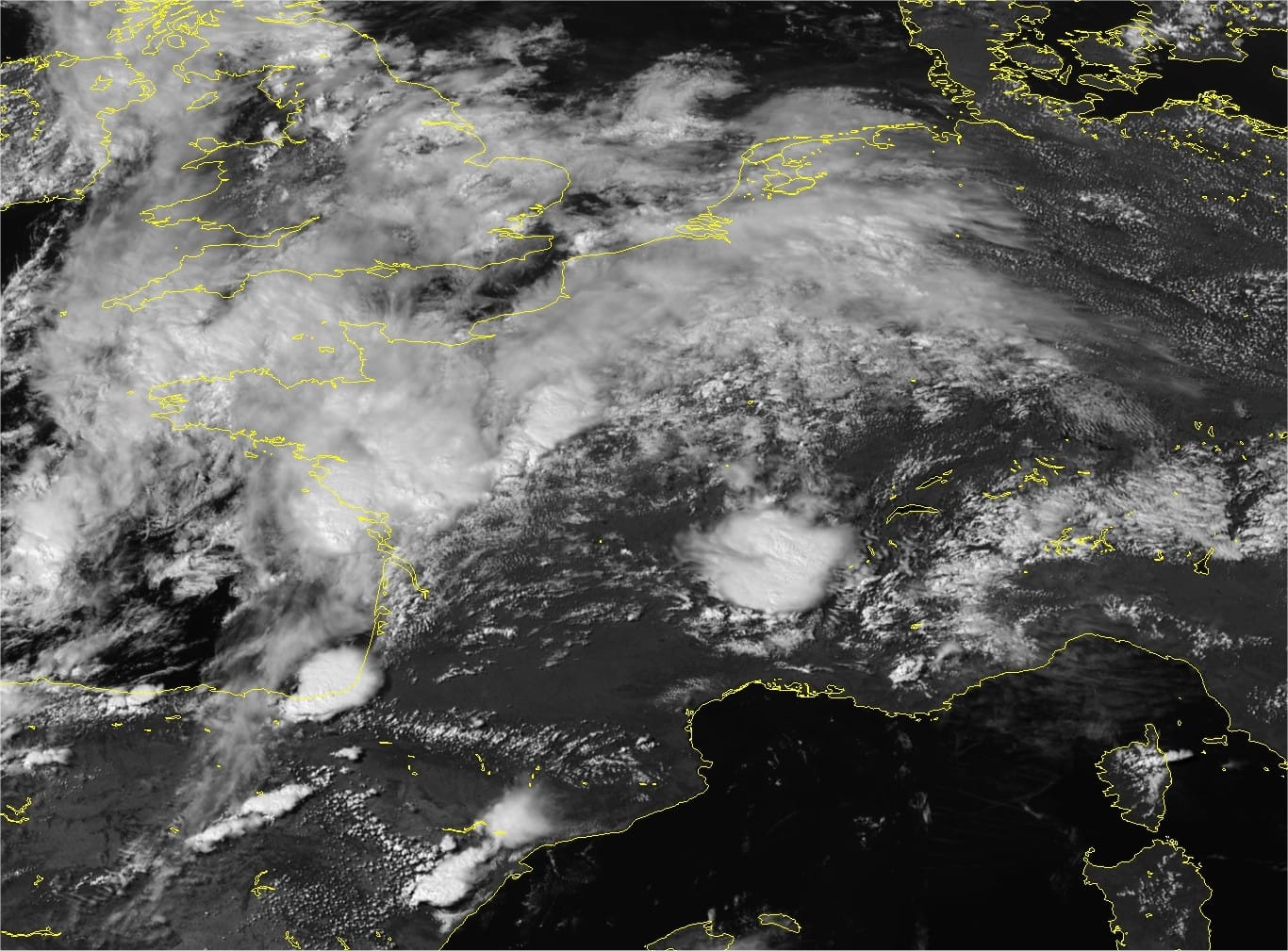 Image satellite visible de 16h locales - EUMETSAT