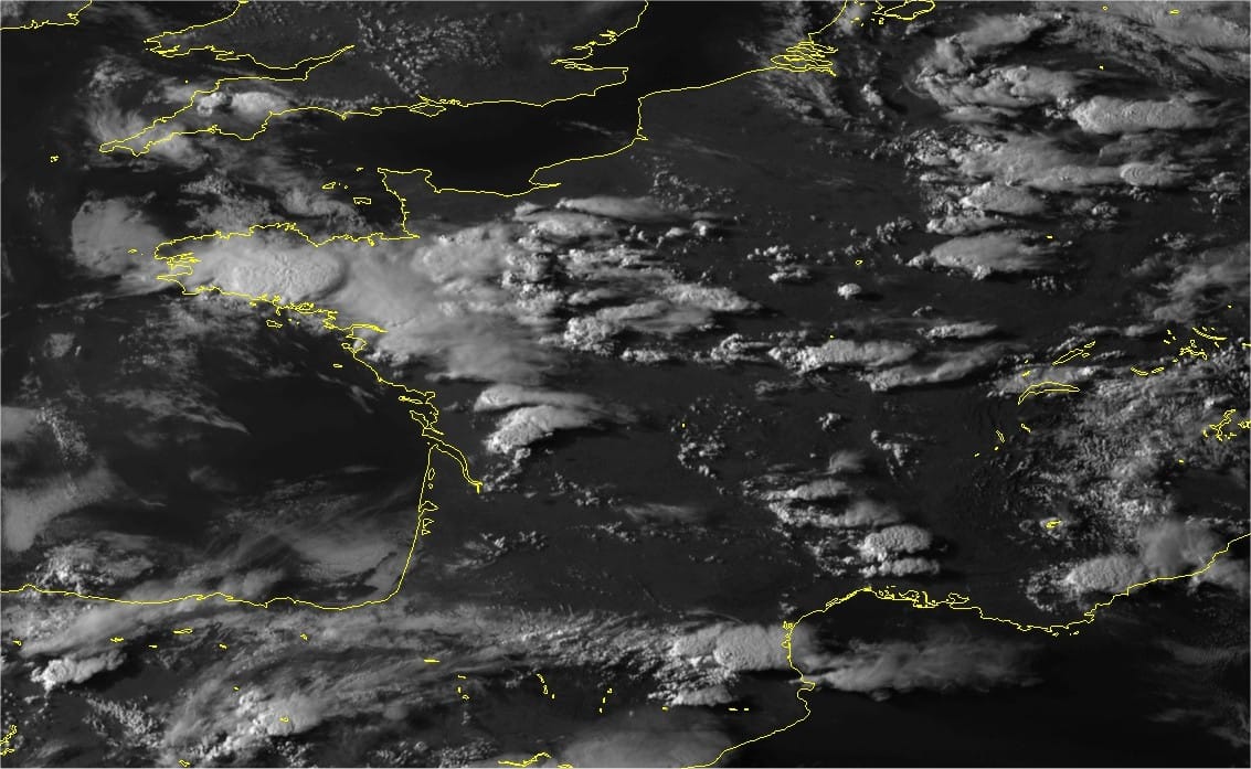 Image satellite visible HR de 19h loc - METEOSAT