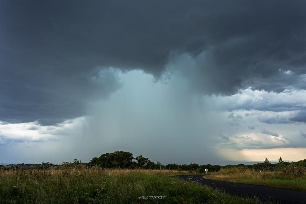 Orage grêligène dans les environs du Donjon (03) le 7 juillet 2014 - Eric TARRIT