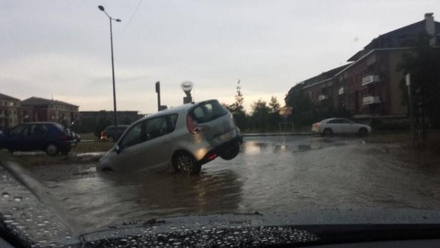 Inondations à Colomiers. (c) L. Laurier / Twitter, via France 3 Midi-Pyrénées