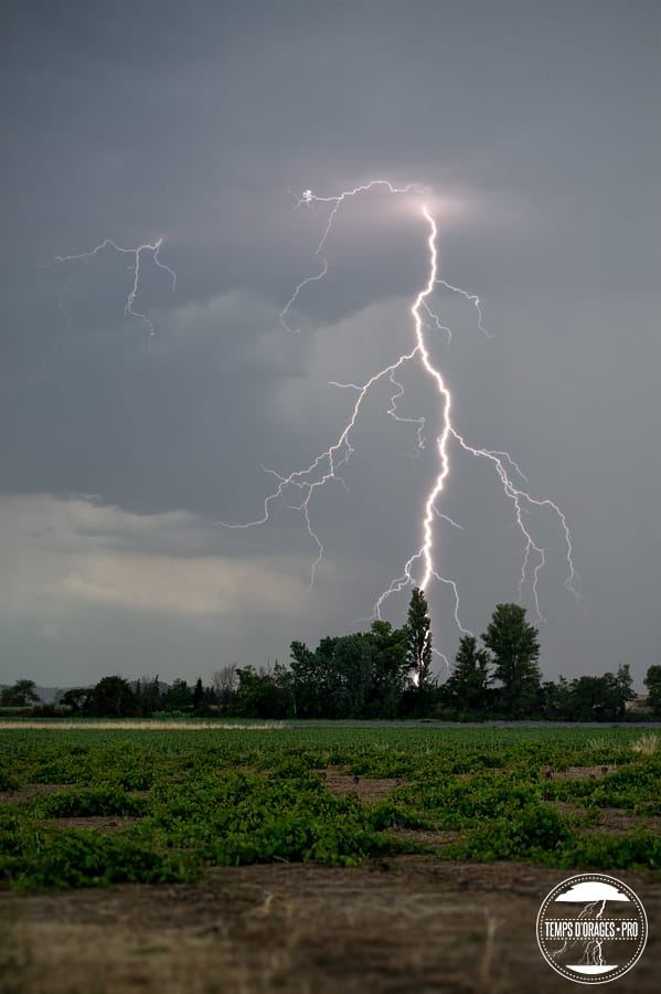 Orage près de Pont-Saint-Esprit (Gard), le 17 juin 2014. (c) Xavier DELORME