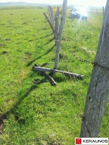 Dégâts consécutifs à la tornade dans le Cantal, le mercredi 11 juin 2014. (c) KERAUNOS
