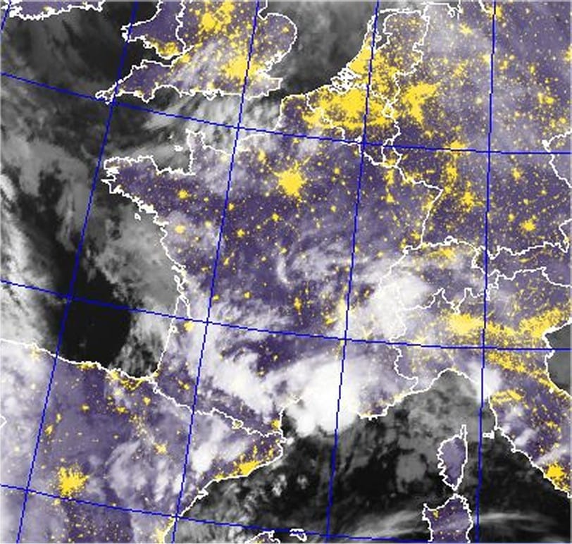 Image satellite IR de 21h TU - NRL