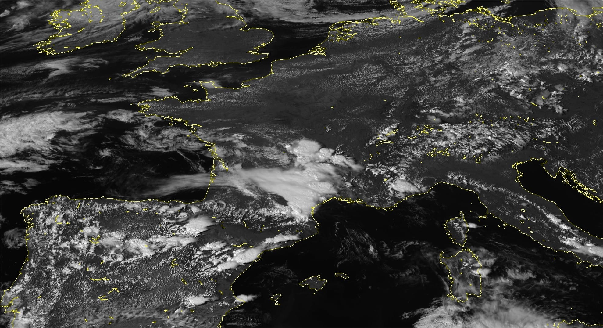 Image satellite visible de 16h locales - METEOSAT