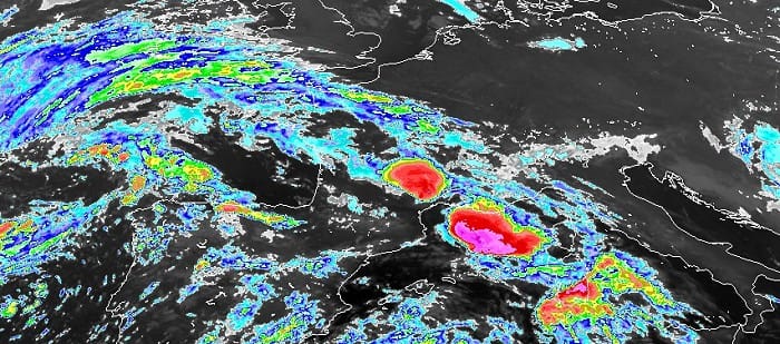 Image satellite infrarouge du 17 septembre 2014 à 07h00 locales. © Météosat