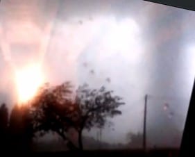 Tornade à Gerbépal (Vosges) le 13 mai 2015.