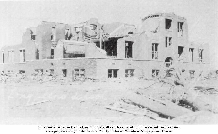 Dégâts causés par la tornade F5 du 18 mars 1925 - NOAA