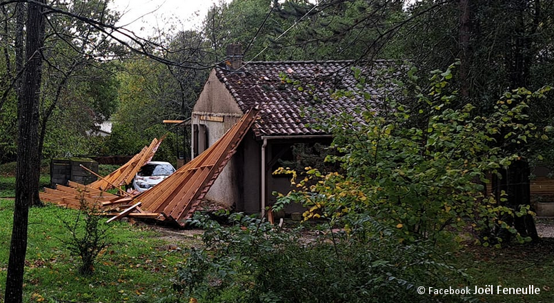 Phénomène venteux violent en Charente le 17 novembre