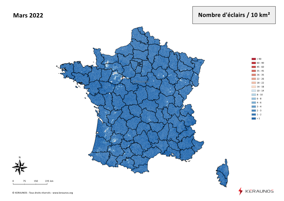 Plus de 88.000 éclairs en mars : un record