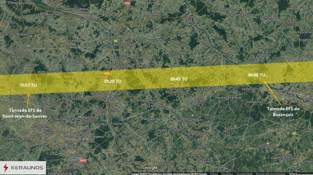 Tornades confirmées le 31 mars dans la Vienne et l’Indre
