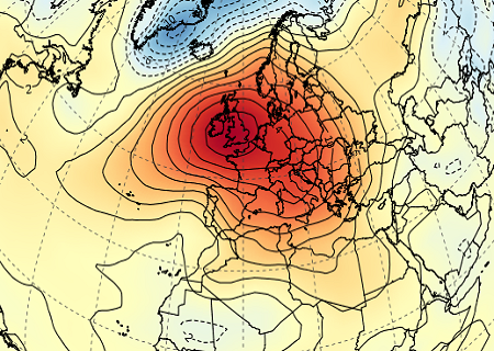 Anticyclone record et conditions très stables en cette première quinzaine de février