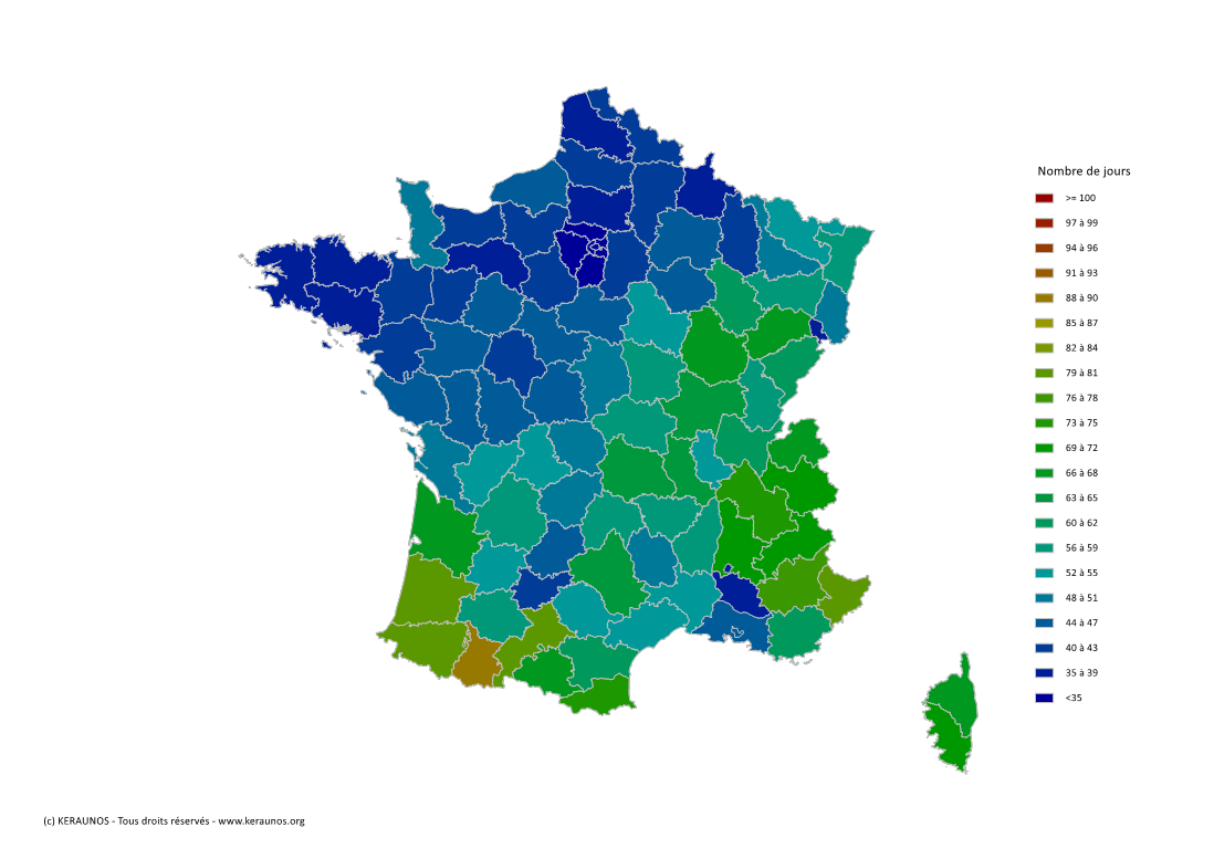  Les orages en France en 2022 : bilan national d'une année très contrastée