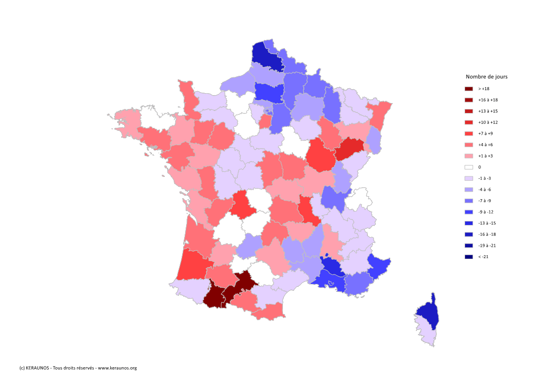  Les orages en France en 2022 : bilan national d'une année très contrastée