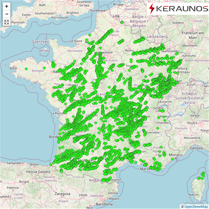  Les orages en France en 2022 : bilan national d'une année très contrastée