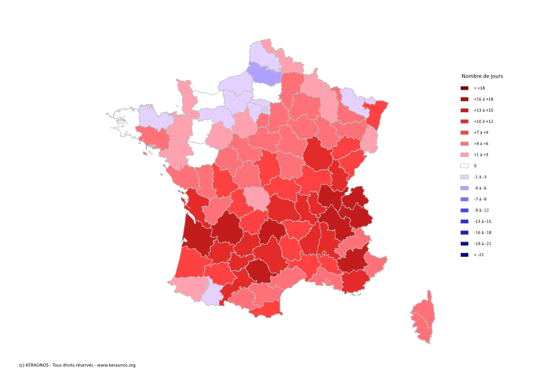 Printemps 2023 : des orages très fréquents mais souvent peu sévères