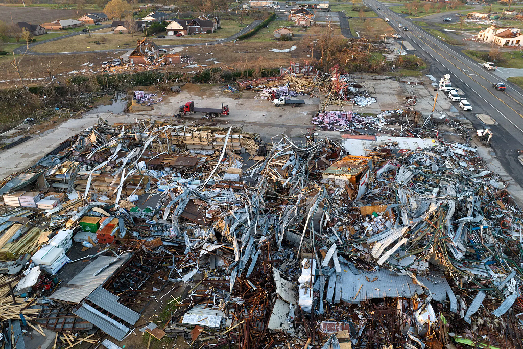 Violente tornade dans le Mississippi le 24 mars