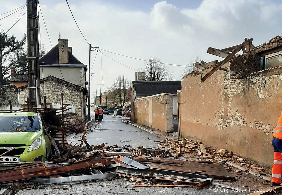 Possible tornade dans la Vienne le vendredi 31 mars