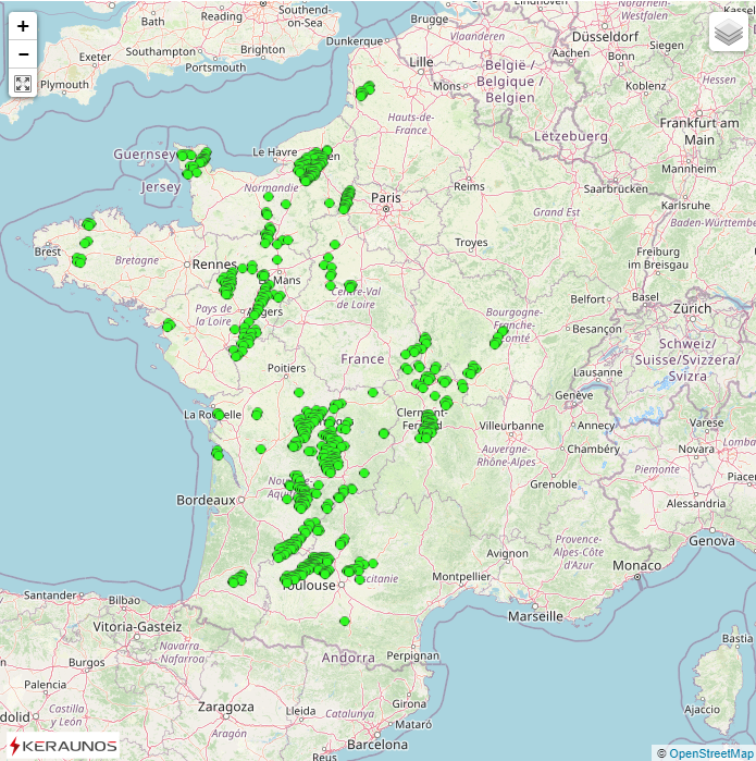 Le 17 septembre devient la journée la plus orageuse de septembre depuis le début de nos relevés